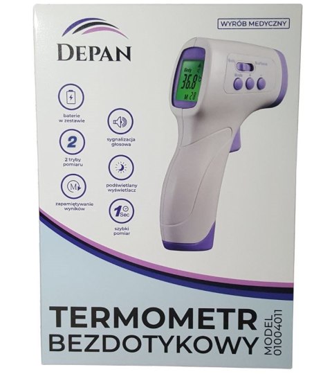 Termometr bezdotykowy 2 w 1 Depan PC868 HELBO Termometr bezdotykowy 2 w 1 Depan PC868 HELBO