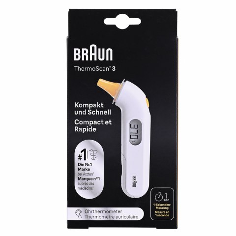 Termometr do ucha Braun IRT3030 (Podczerwień; kolor biały) Braun Termometr do ucha Braun IRT3030 (Podczerwień; kolor biały) Braun