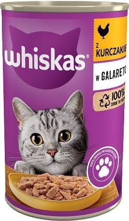 WHISKAS Adult puszka kurczak galaretka 400g Whiskas