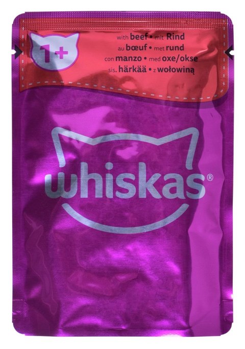 WHISKAS Klasyczne posiłki w sosie - mokra karma dla kota - 80x85 g Whiskas WHISKAS Klasyczne posiłki w sosie - mokra karma dla kota - 80x85 g Whiskas