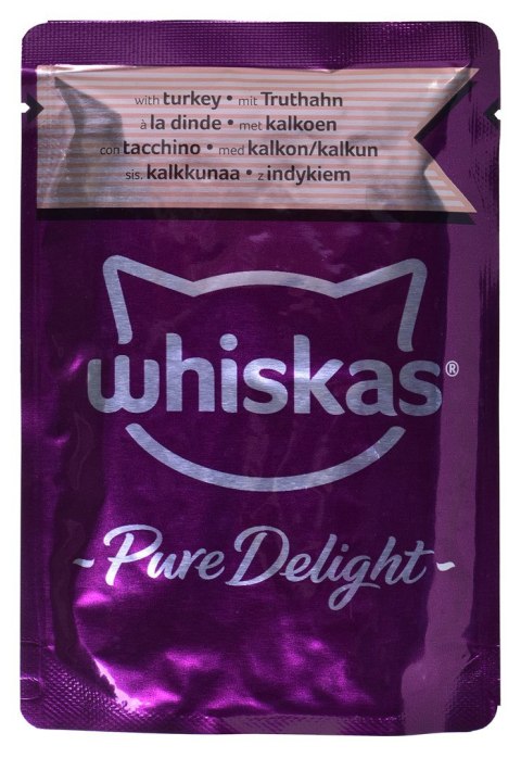 WHISKAS Pure Delight Drobiowe Frykasy w galaretce - mokra karma dla kota - 40 x 85g Whiskas WHISKAS Pure Delight Drobiowe Frykasy w galaretce - mokra karma dla kota - 40 x 85g Whiskas