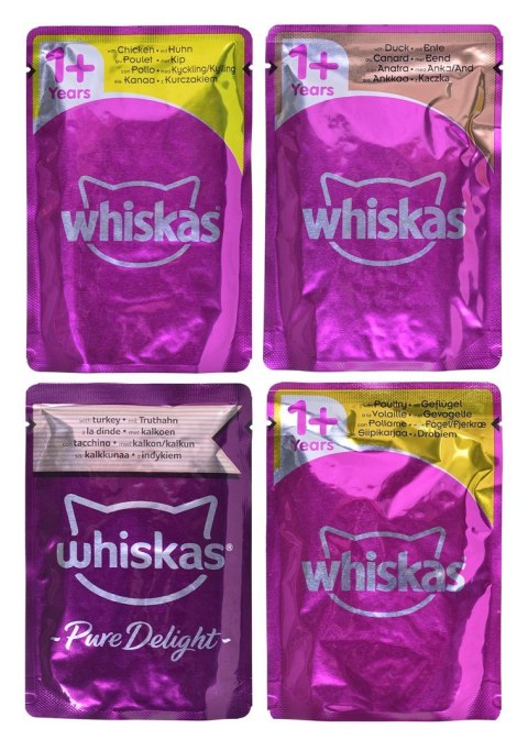 WHISKAS Pure Delight Drobiowe Frykasy w galaretce - mokra karma dla kota - 40 x 85g Whiskas WHISKAS Pure Delight Drobiowe Frykasy w galaretce - mokra karma dla kota - 40 x 85g Whiskas