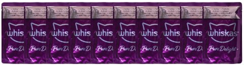 WHISKAS Pure Delight Drobiowe Frykasy w galaretce - mokra karma dla kota - 40 x 85g Whiskas WHISKAS Pure Delight Drobiowe Frykasy w galaretce - mokra karma dla kota - 40 x 85g Whiskas