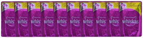 WHISKAS Pure Delight Drobiowe Frykasy w galaretce - mokra karma dla kota - 40 x 85g Whiskas WHISKAS Pure Delight Drobiowe Frykasy w galaretce - mokra karma dla kota - 40 x 85g Whiskas