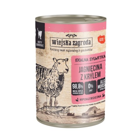 Wiejska Zagroda - Jagnięcina z krylem - Mokra karma dla kota - 400g Wiejska zagroda Wiejska Zagroda - Jagnięcina z krylem - Mokra karma dla kota - 400g Wiejska zagroda