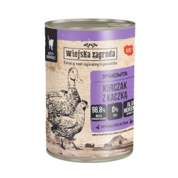 Wiejska Zagroda - Kurczak z kaczką - Mokra karma dla kota - 400g Wiejska zagroda