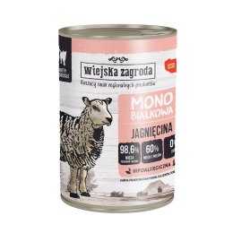 Wiejska Zagroda Monobiałkowa Jagnięcina (dorosły)Karma mokra dla kota 400g Wiejska zagroda