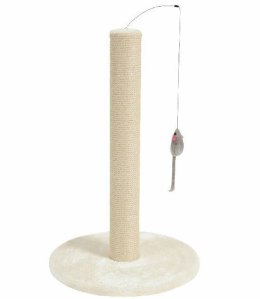 ZOLUX Drapak sizal słupek z zabawką 48cm kol.beżowy ZOLUX