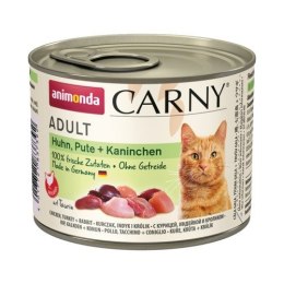 ANIMONDA Carny Adult kurczak, indyk, królik - mokra karma dla kota - 200g Animonda