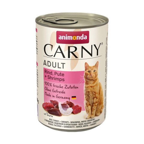 ANIMONDA Carny Adult wołowina, indyk i krewetki - mokra karma dla kota - 400g Animonda ANIMONDA Carny Adult wołowina, indyk i krewetki - mokra karma dla kota - 400g Animonda
