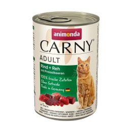 ANIMONDA Carny Adult wołowina, sarnina z borówkami - mokra karma dla kota - 400 g Animonda