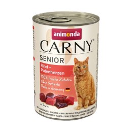 ANIMONDA Carny Senior wołowina i serca indyka - mokra karma dla kota - 400g Animonda