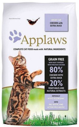 APPLAWS CAT Kurczak i Kaczka - karma dla kota z wysoką zawartością mięsa - 7,5kg Applaws