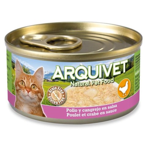 ARQUIVET puszka dla kota kurczak w sosie z łososiem 80g ARQUIVET ARQUIVET puszka dla kota kurczak w sosie z łososiem 80g ARQUIVET