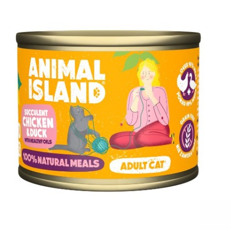 Animal Island Kurczak Kaczka mokra karma kot 200g ANIMAL ISLAND Animal Island Kurczak Kaczka mokra karma kot 200g ANIMAL ISLAND