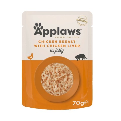 Applaws Cat Pouch Chicken Breast with Liver in Jell 70g Applaws Applaws Cat Pouch Chicken Breast with Liver in Jell 70g Applaws