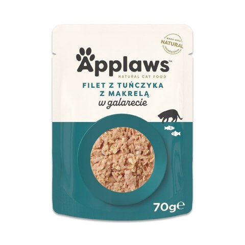 Applaws Cat Pouch Jelly Tuna Fillet w Mackerel 70g Applaws