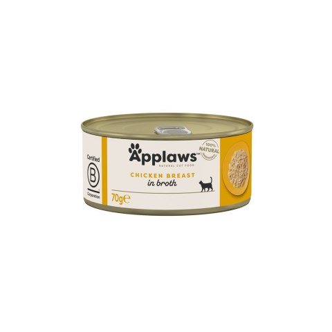 Applaws Cat Tin Chicken Breast 6x70g Applaws Applaws Cat Tin Chicken Breast 6x70g Applaws