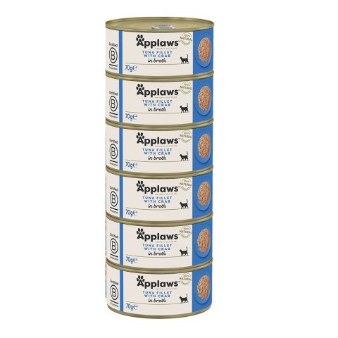 Applaws Cat Tin Tuna with Crab 6x70g Applaws Applaws Cat Tin Tuna with Crab 6x70g Applaws
