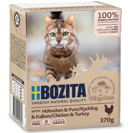 BOZITA Mięsne kawałki z drobiem w sosie 370g BOZITA