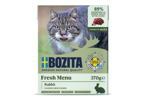 BOZITA Mięsne kawałki z królikiem w sosie 370g BOZITA BOZITA Mięsne kawałki z królikiem w sosie 370g BOZITA