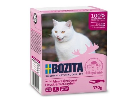 BOZITA Mięsne kawałki z rakiem w galaretce 370g BOZITA