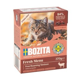 BOZITA Sterylised - Dziczyzna, kawałki w galarecie - mokra karma dla kota - 370g BOZITA
