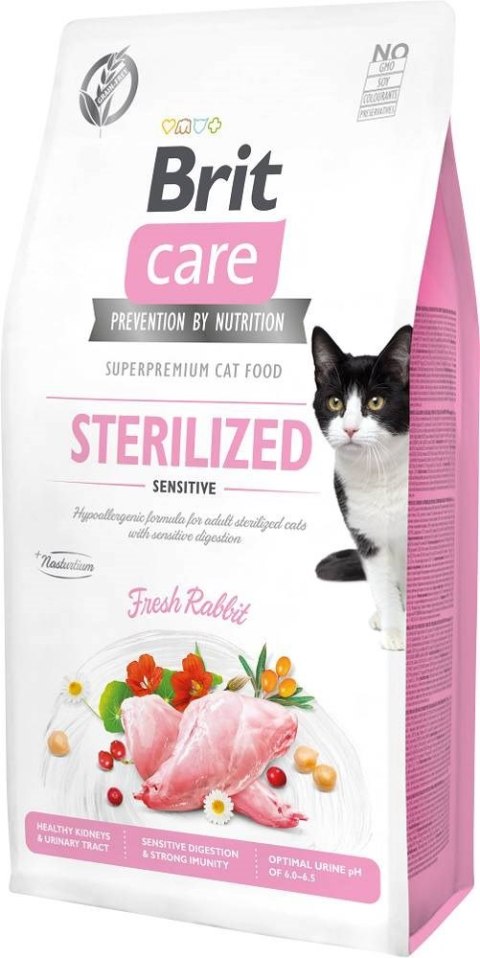 BRIT CARE Cat Grain-Free Sterilised Sensitive - sucha karma z królikiem dla kotów wysterylizowanych - 7 kg Brit BRIT CARE Cat Grain-Free Sterilised Sensitive - sucha karma z królikiem dla kotów wysterylizowanych - 7 kg Brit