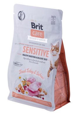 BRIT Care Grain-Free Sensitive Turkey&Salmon - sucha karma dla kota - 400 g Brit