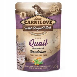 Carnilove Cat Pouch Quail&Dendelion Sterilized 85g CARNILOVE