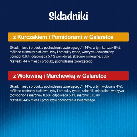 FELIX Fantastic Mięso z warzywami - mokra karma dla kota - 4x85g PURINA NESTLE FELIX Fantastic Mięso z warzywami - mokra karma dla kota - 4x85g PURINA NESTLE