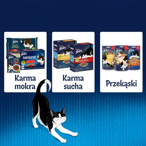 FELIX Fantastic Ryba z warzywami - mokra karma dla kota - 4x85g PURINA NESTLE FELIX Fantastic Ryba z warzywami - mokra karma dla kota - 4x85g PURINA NESTLE