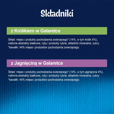 FELIX Fantastic królik, Jagnięcina - mokra karma dla kota - 4x85g PURINA NESTLE FELIX Fantastic królik, Jagnięcina - mokra karma dla kota - 4x85g PURINA NESTLE