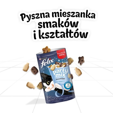 FELIX Party Mix Dairy Delight - przysmak dla kota - 60 g PURINA NESTLE FELIX Party Mix Dairy Delight - przysmak dla kota - 60 g PURINA NESTLE