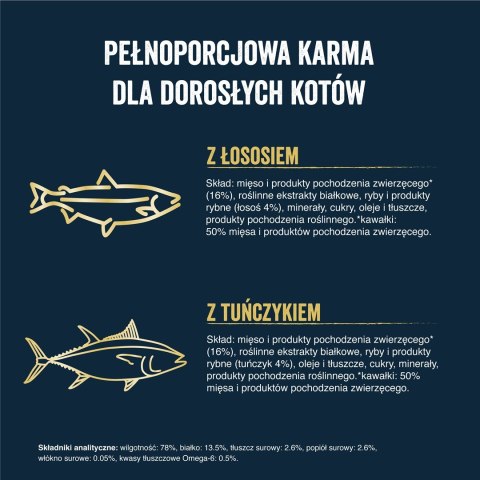 FELIX Tasty Shreds z łososiem i tuńczykiem - mokra karma dla kota - 4x 80g PURINA NESTLE FELIX Tasty Shreds z łososiem i tuńczykiem - mokra karma dla kota - 4x 80g PURINA NESTLE