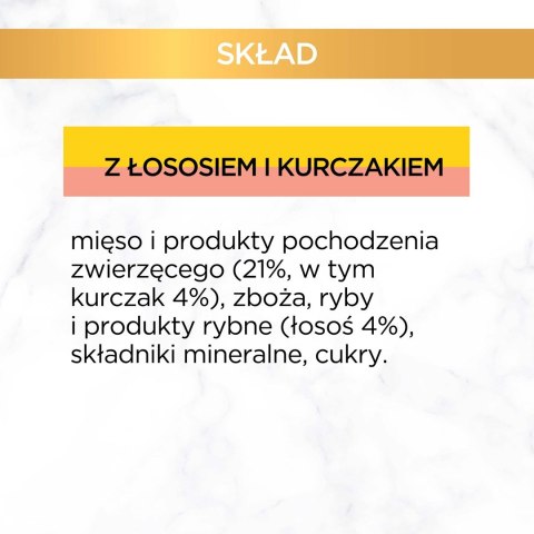 GOURMET GOLD Łosoś i kurczak w sosie mokra karma dla kota - puszka - 85 g PURINA NESTLE GOURMET GOLD Łosoś i kurczak w sosie mokra karma dla kota - puszka - 85 g PURINA NESTLE