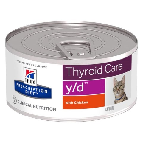Hill's Prescription Diet Thyroid Care Feline y/d - karma dla kota z chorą tarczycą - puszka 156 g Hill's Hill's Prescription Diet Thyroid Care Feline y/d - karma dla kota z chorą tarczycą - puszka 156 g Hill's