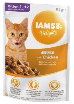 IAMS Delights bogata kurczaka w sosie 85g kocięta EUKANUBA