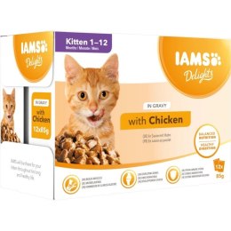 IAMS Delights bogata kurczaka w sosie 85g kocięta EUKANUBA