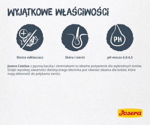 JOSERA Catelux - sucha karma dla kota - 10 kg JOSERA JOSERA Catelux - sucha karma dla kota - 10 kg JOSERA