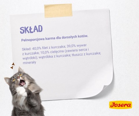 JOSERA Filet kurczak z cielęciną - mokra karma dla kota - 70 g JOSERA JOSERA Filet kurczak z cielęciną - mokra karma dla kota - 70 g JOSERA