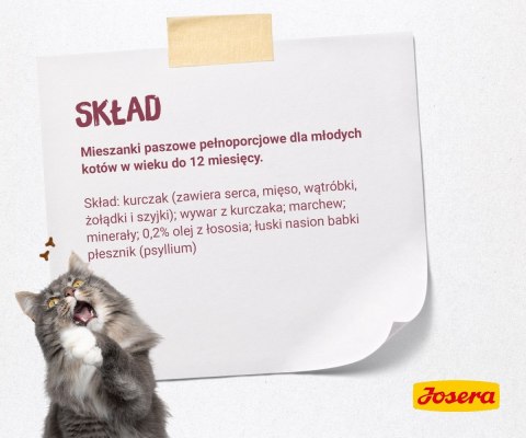 JOSERA Pate Kurczak i marchew - mokra karma dla kociąt - saszetka - 85 g JOSERA Pate Kurczak i marchew - mokra karma dla kociąt - saszetka - 85 g