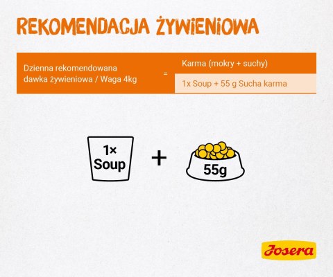 JOSERA Zupa kurczak z marchwią i szpinakiem - mokra karma dla kota - 70 g JOSERA Zupa kurczak z marchwią i szpinakiem - mokra karma dla kota - 70 g