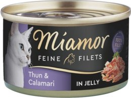 MIAMOR Feine Filets - filety mięsne smak: tuńczyk z kalmarem puszka 100g Miamor