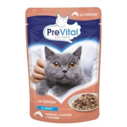 PREVITAL łosoś w sosie dla kotów 100g PREVITAL