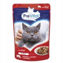 PREVITAL wołowina w galaretce dla kotów 100g PREVITAL