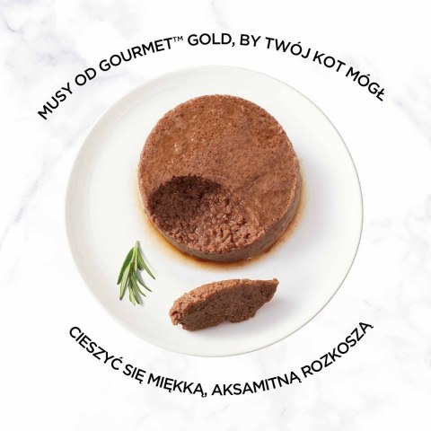 PURINA Gourmet Gold Mus z wołowiną - mokra karma dla kota - 85 g PURINA Gourmet Gold Mus z wołowiną - mokra karma dla kota - 85 g