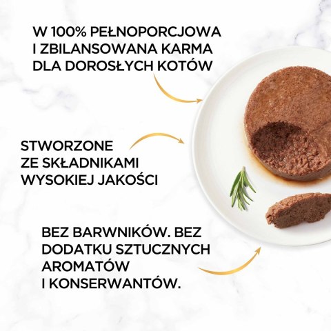 PURINA Gourmet Gold Mus z wołowiną - mokra karma dla kota - 85 g PURINA Gourmet Gold Mus z wołowiną - mokra karma dla kota - 85 g