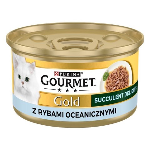 PURINA Gourmet Gold Succulent Delights Ryba oceaniczna - mokra karma dla kota - 85 g PURINA NESTLE