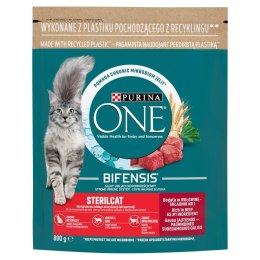 PURINA One Bifensis Sterilcat Wołowina - sucha karma dla kota - 800 g PURINA NESTLE